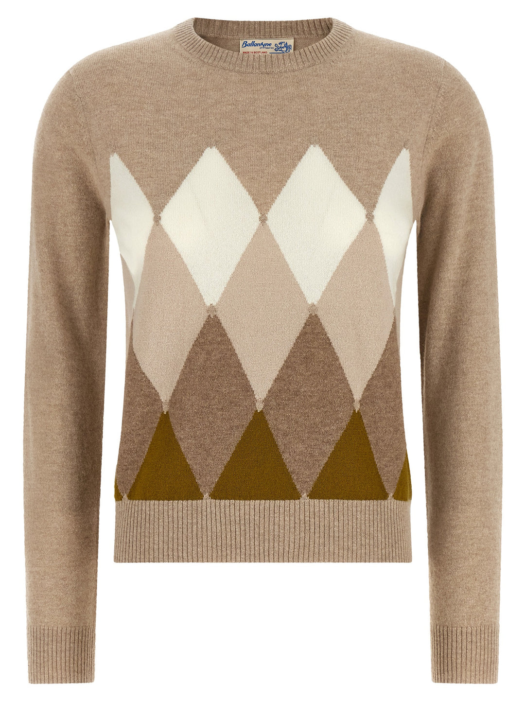 Ballantyne Classic Diamond Sweaters and Cardigans - Beige | 0c4f4a67f1689a50093d504f5765fa89e77d420b