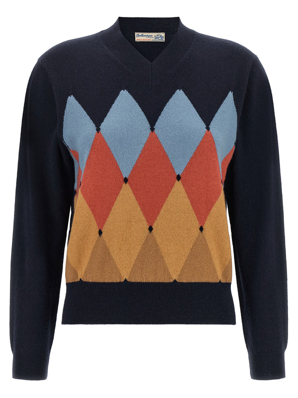 Argyle Sweaters And Cardigans Blue