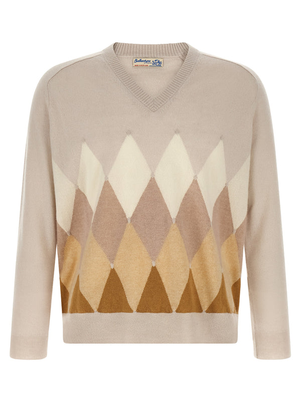 Diamond Sweaters And Cardigans Beige