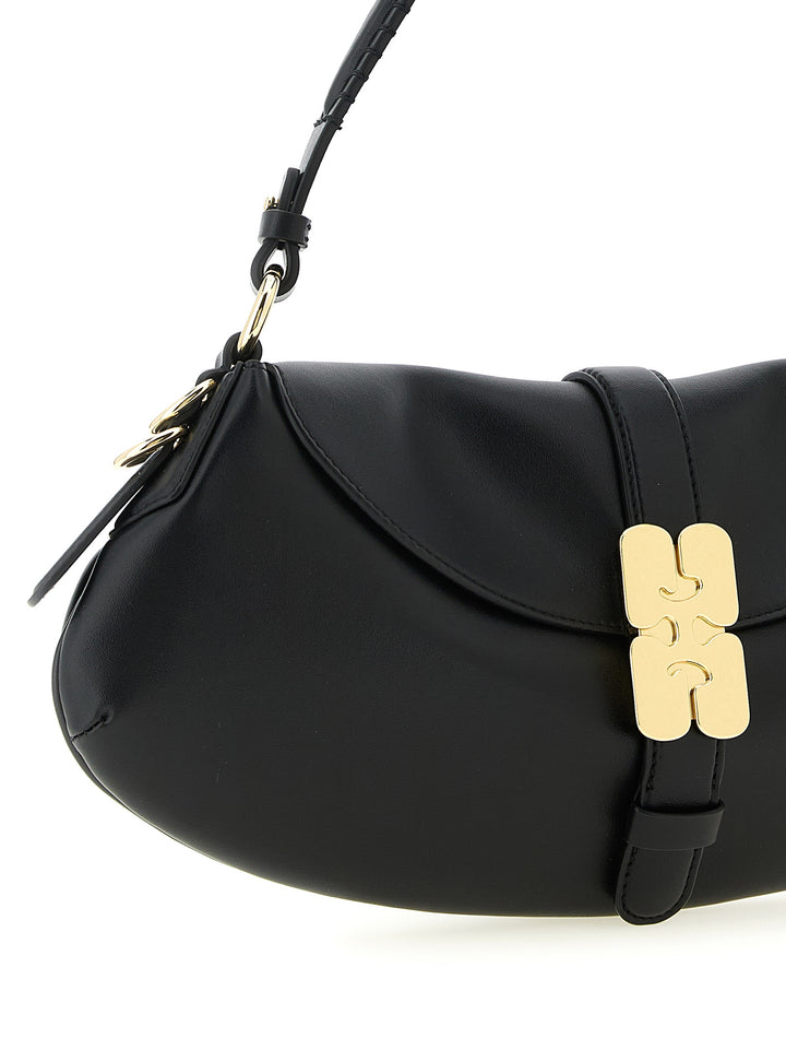 Ganni B-Kat Shoulder Bags - Black | 863f94f368e42c8e5a56c56e781ab0c8b65fe73b
