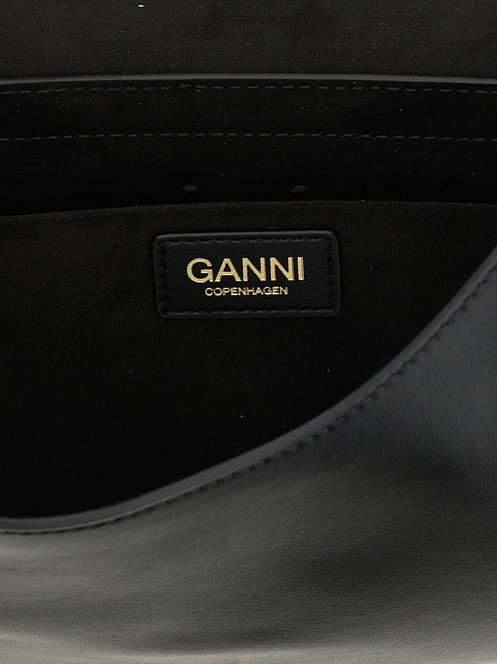 Ganni B-Kat Shoulder Bags - Black | 8959b7f0123712c08f481aef44324de6f0e85f64