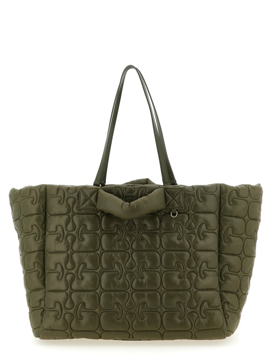 Quilted Re-Tech Xxl Tote Tote Bag Green