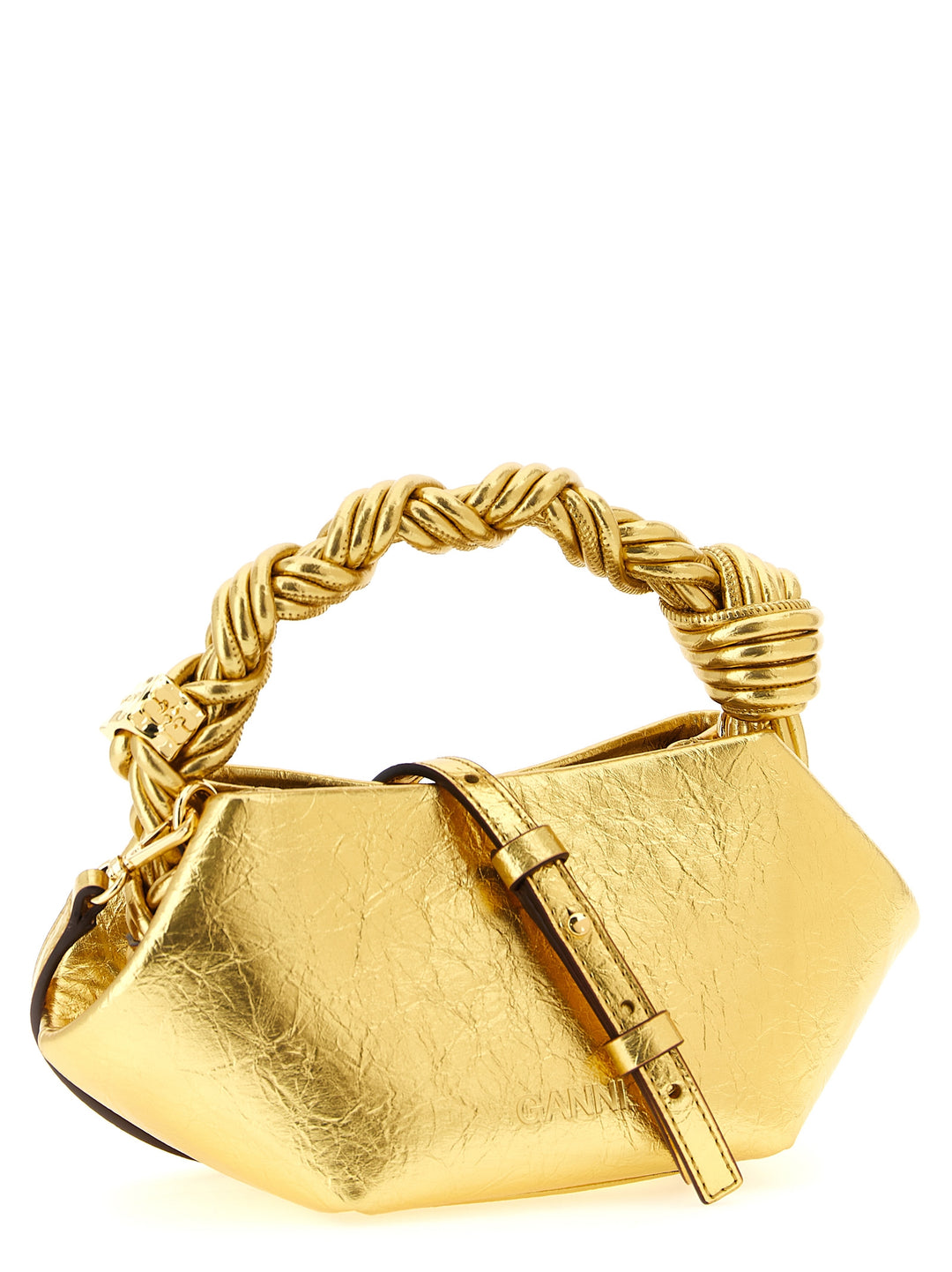 Ganni Bou Hand Bags - Gold | d66ecdb4f3028d9c889fb41fbf6ffe21b7dadb23