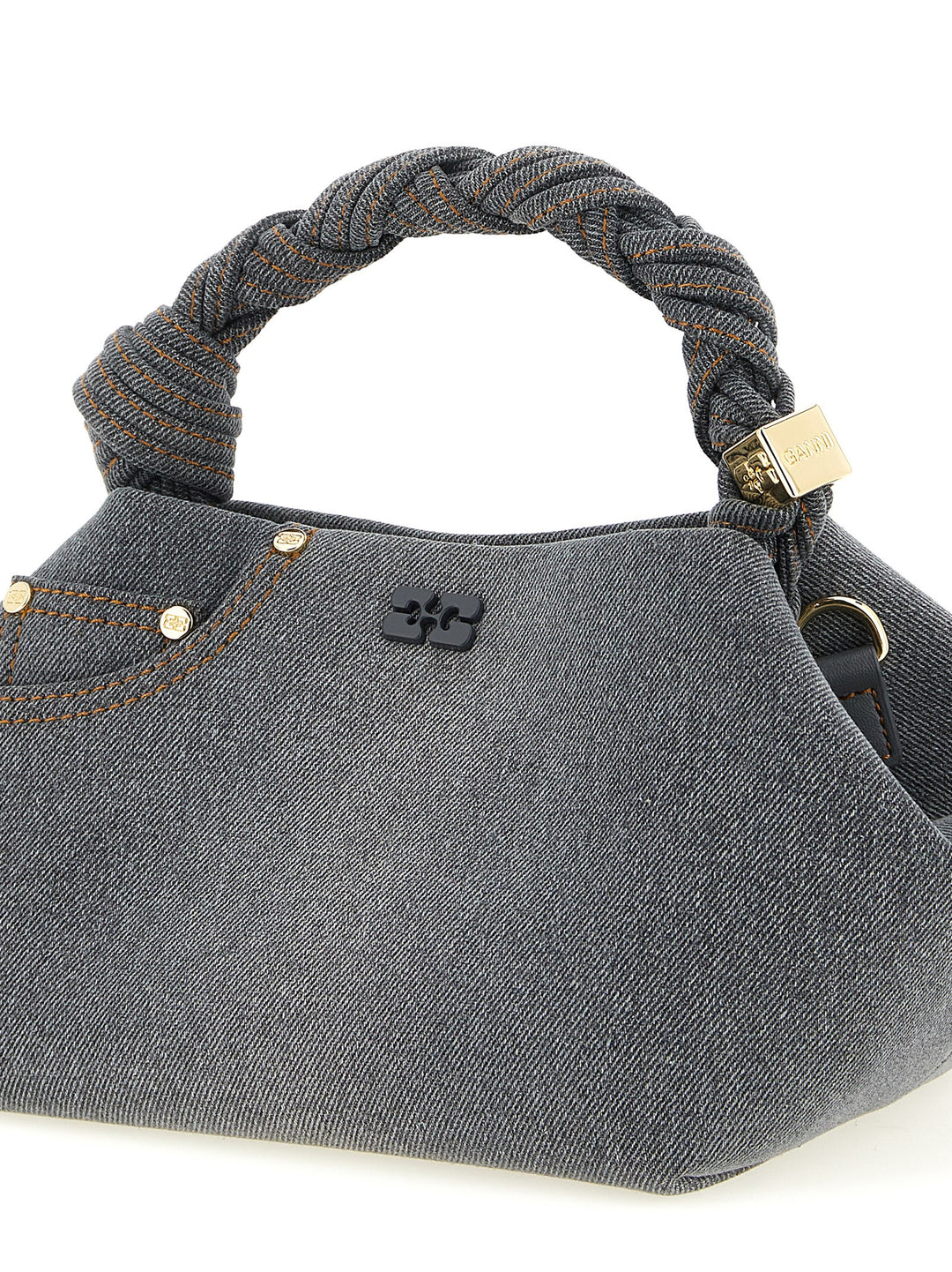 Ganni Small Bou Hand Bags - Gray | 52f09ea59b448a517a678276f0b73fbd9a8555ed