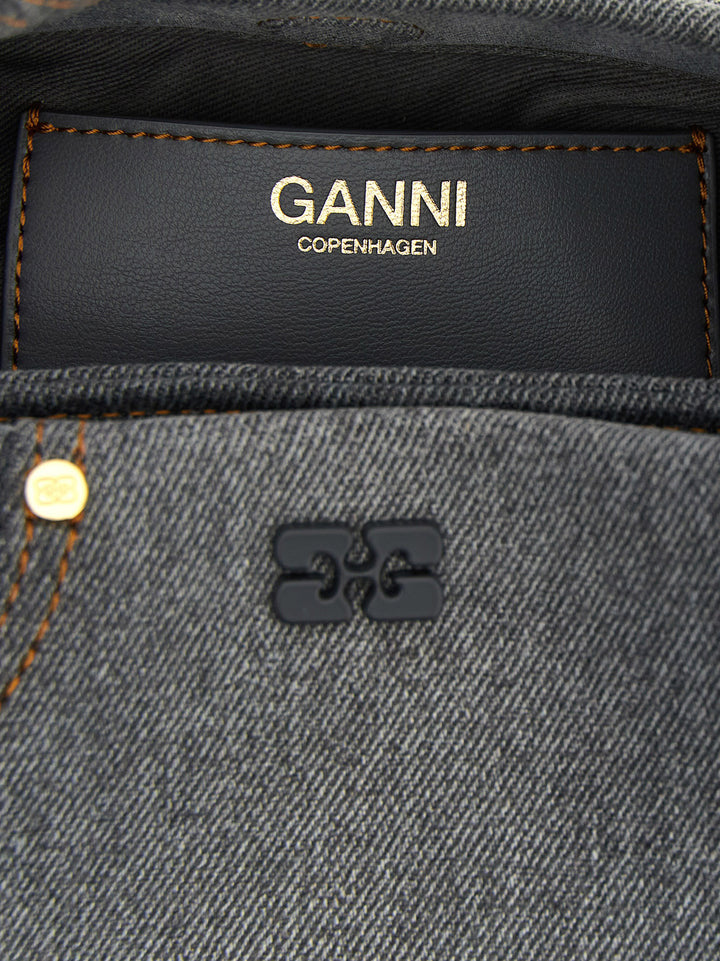 Ganni Small Bou Hand Bags - Gray | 9f32ef688bd6344c8a3d963522c9ce4df04690bb