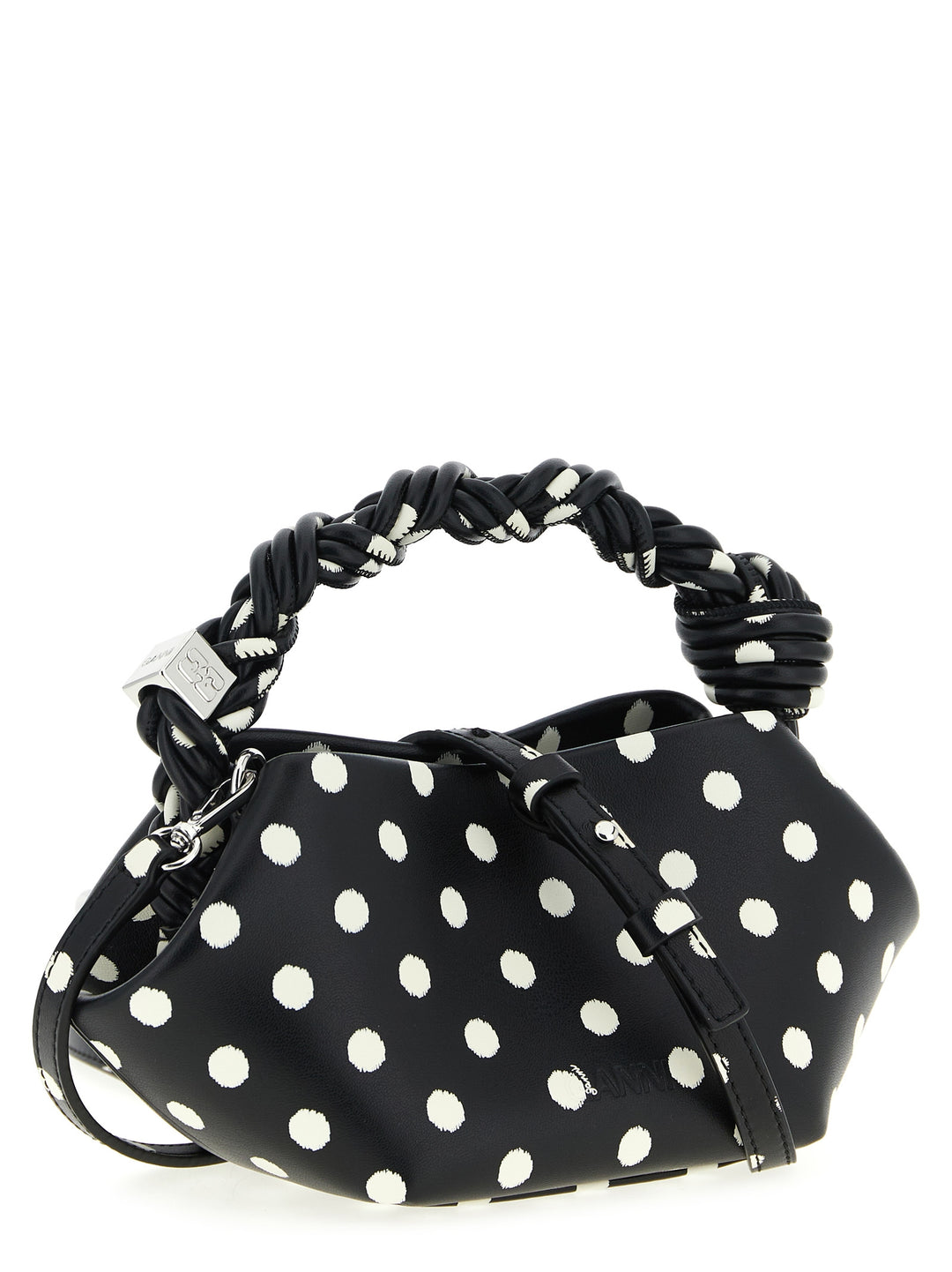 Ganni Polka-Dot Bou Hand Bags - Black | efdf2c6ec4e0251a006e9fbd673bd19b69e0dd72