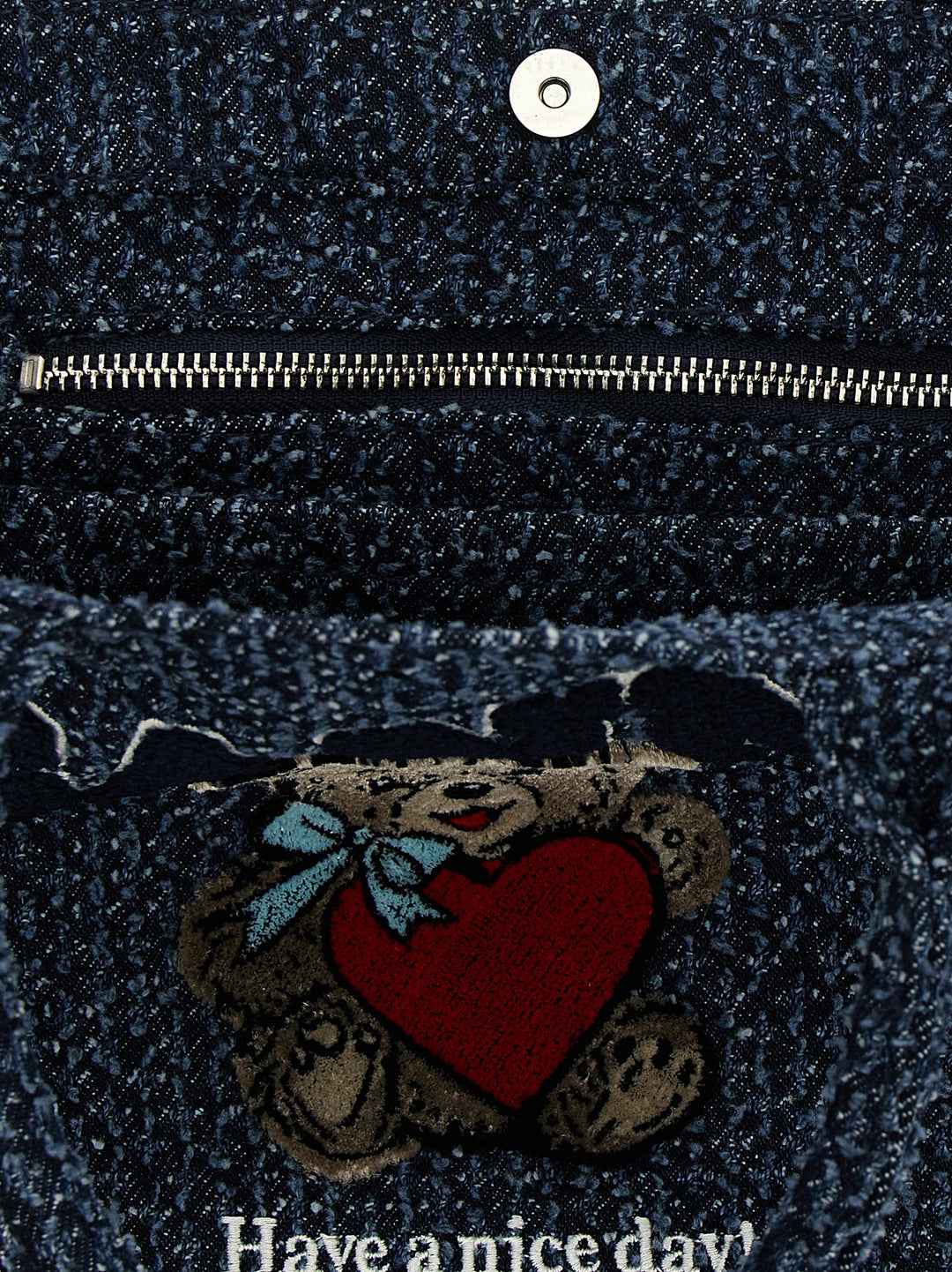 Ganni Bear Tote Bag - Blue | 81d30d33de67d8696a71c46ce26c9ea49696a187