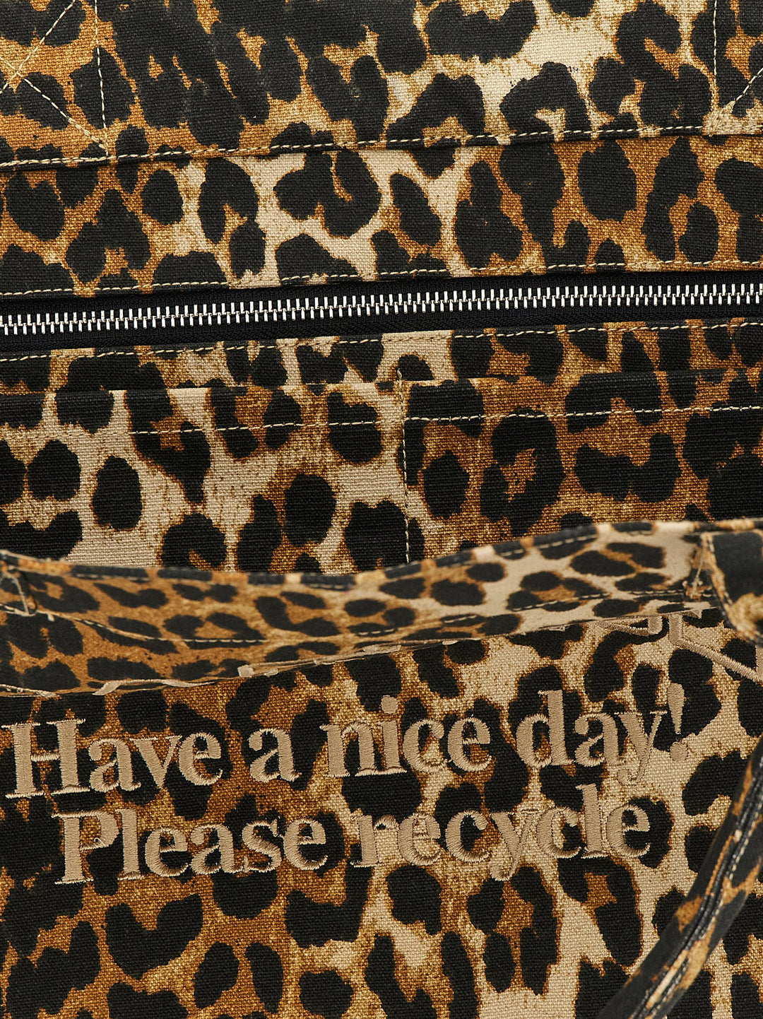 Ganni Leopard Medium Tote Tote Bag - Brown | a62ed88c9784f203263f446f2bfe60c0b0e2236f