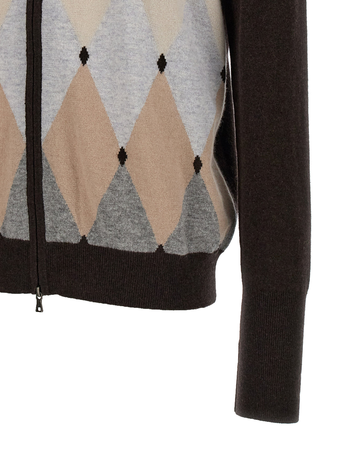 Argyle Sweater, Cardigans Brown