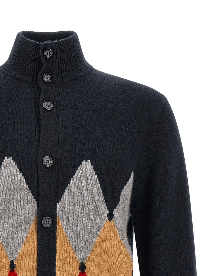 Ballantyne Classic Diamond Sweaters and Cardigans - Blue | 6d132af991c891d032cc3bd1a6d767bac5e5eaa3