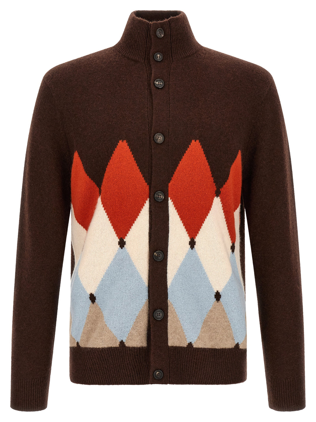 Ballantyne Classic Diamond Sweaters and Cardigans - Brown | 7e664920051512764dec1ce0934411204923d4cc