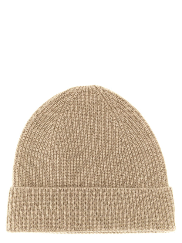 Cashmere Beanie Hats Beige