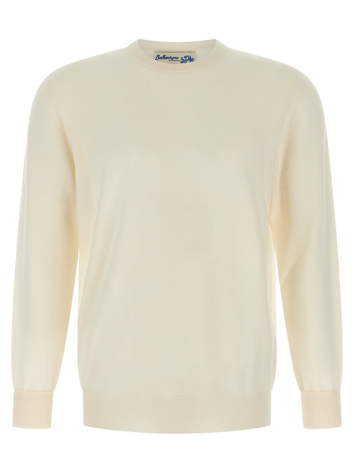 Ballantyne Crewneck Sweater Sweaters and Cardigans - White | 6e6aee1635d49e2b9f19a11dec82c392d67bc276
