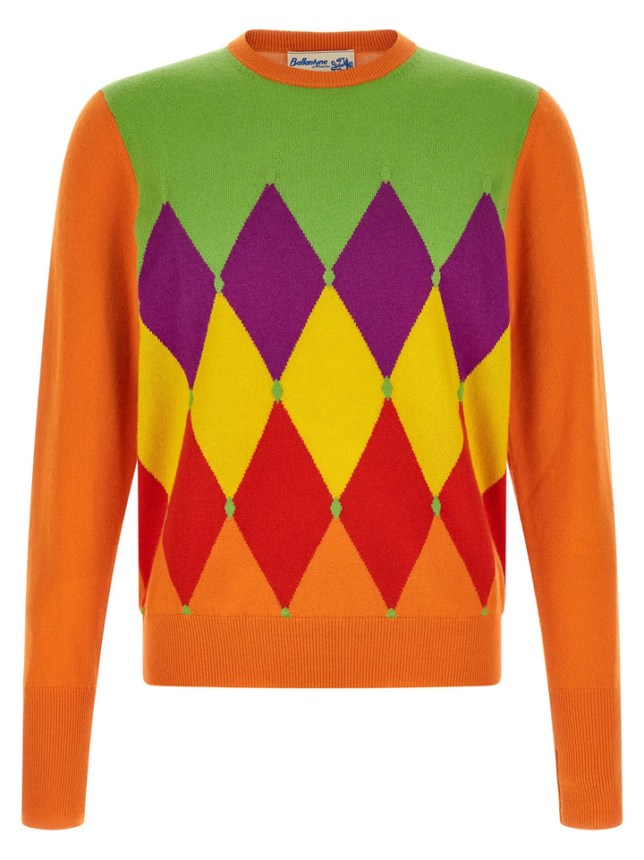 Ballantyne Classic Diamond Sweaters and Cardigans - Orange | 0927fe6160fc91e1c18c35ee335862b804f836de
