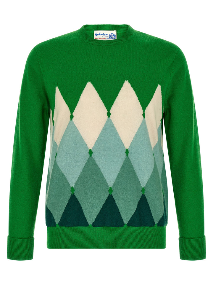 Ballantyne Diamond Sweaters and Cardigans - Green | d3446d0701faa0242e50e17c2ad8fce0218e9b77