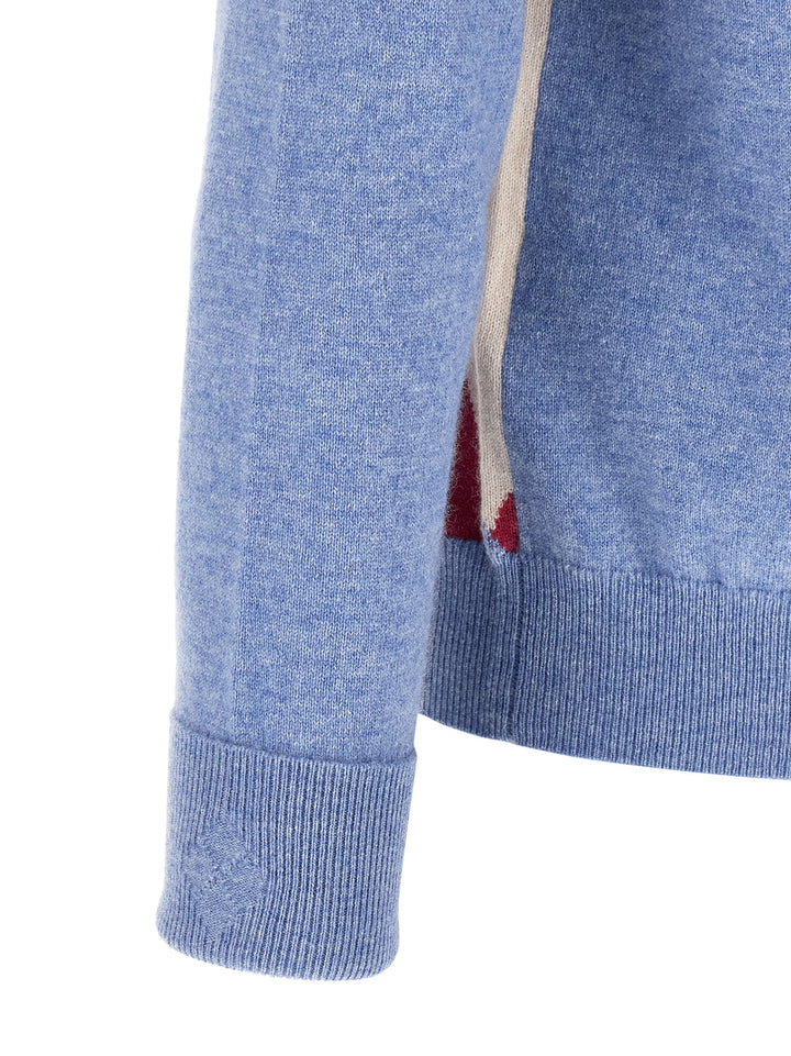 Ballantyne Diamond Sweaters and Cardigans - Light Blue | 26ead2133a3d54d6e9ef8d6d87e1708a57448a19