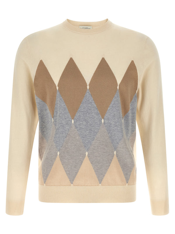 Argyle Sweater Sweaters And Cardigans Beige