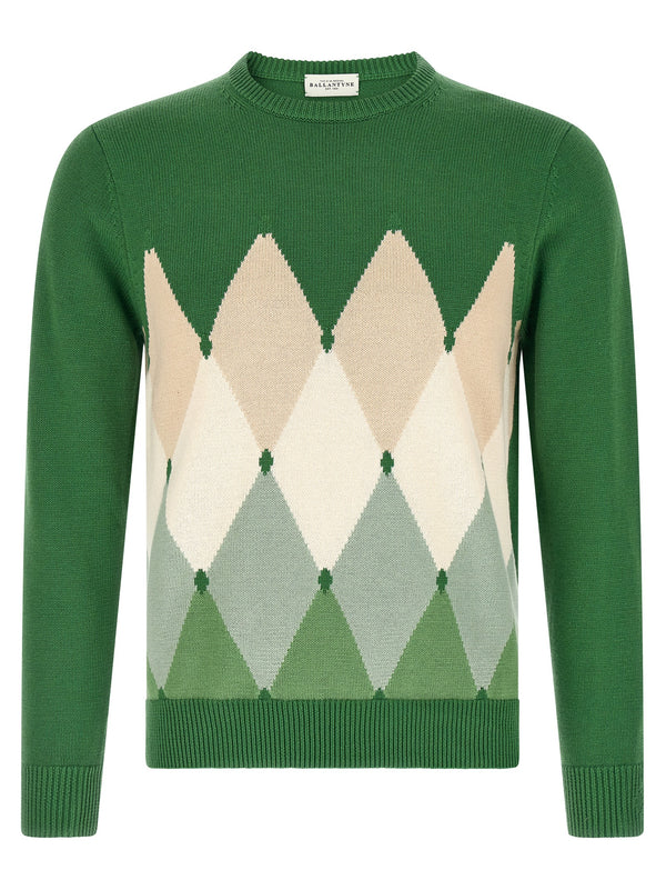 Argyle Sweater Sweaters And Cardigans Green
