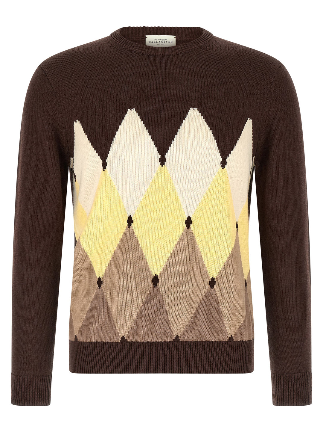 Ballantyne Argyle Sweater Sweaters and Cardigans - Brown | f0b237f27173beb71e4c777dd4fc0f231618e904