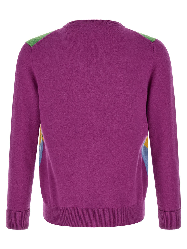 Ballantyne Classic Diamond Sweaters and Cardigans - Purple | 3224c1f2d8e47c954bff3decc485a3cc75404a4f