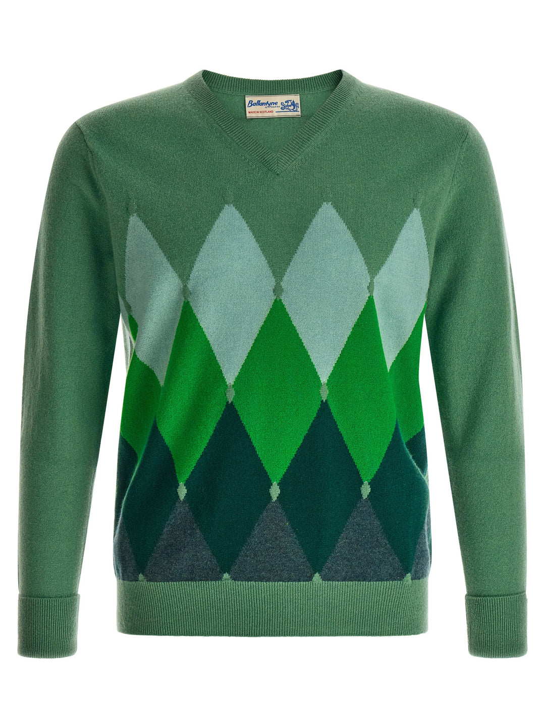 Ballantyne Classic Diamond Sweaters and Cardigans - Green | cdf3e9912acd95873a1fbc1a9ddfcb8106c06a50