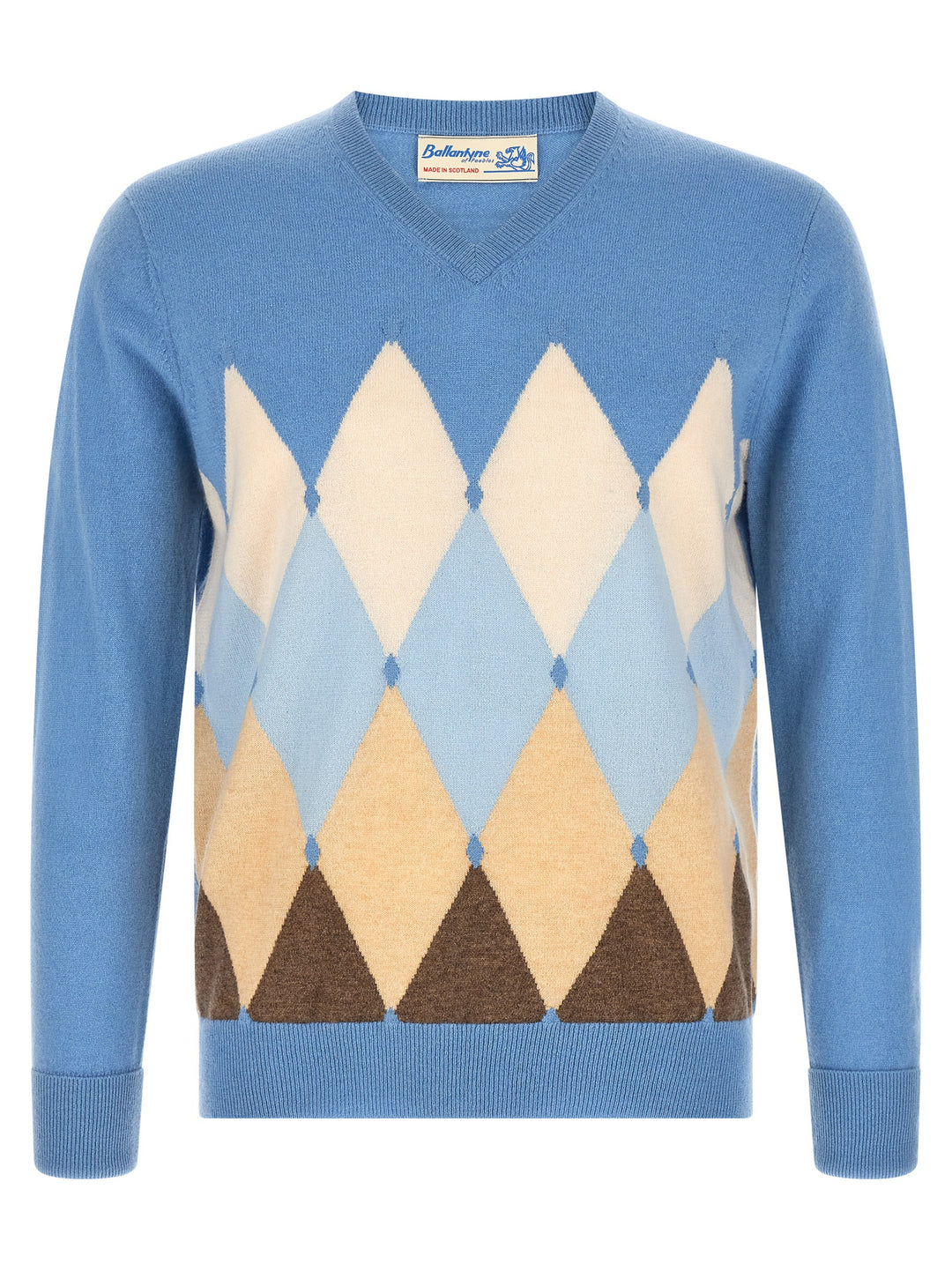 Ballantyne Classic Diamond Sweaters and Cardigans - Light Blue | c7efd09e952ad982d95483fdc96d4a68e757c0b0