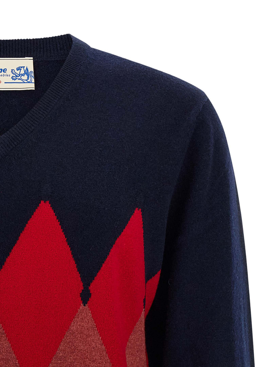 Ballantyne Argyle Pattern Sweater Sweaters and Cardigans - Blue | c371393d0884a4310b09107b115d09bd9e183b8c