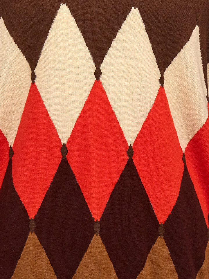 Argyle Sweater, Cardigans Brown