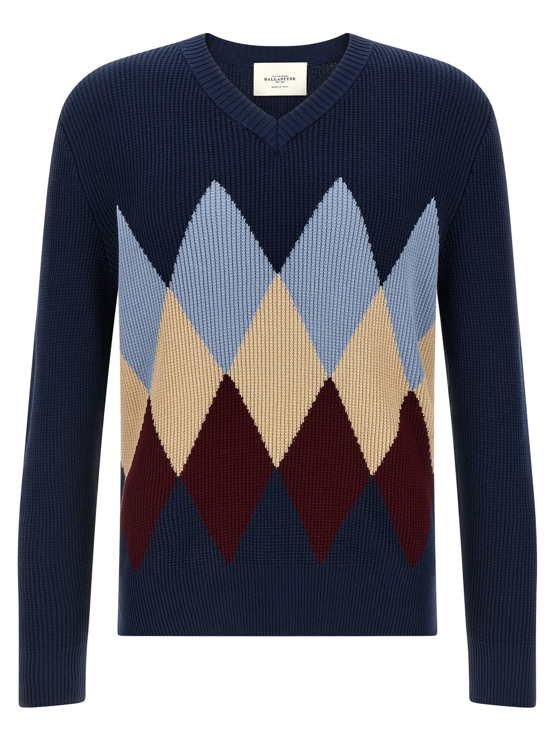 Ballantyne Argyle Pattern Sweater Sweaters and Cardigans - Blue | fdcda95c9732ab7a2a32bf90fe0efec073dfc9bc