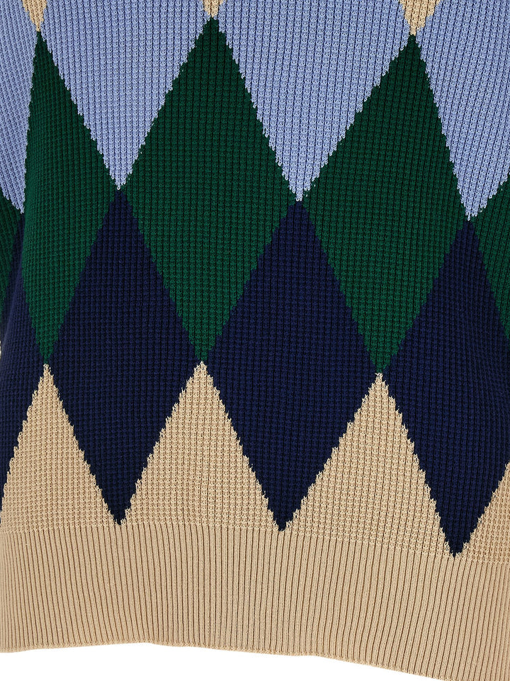 Ballantyne Argyle Pattern Sweater Sweaters and Cardigans - Beige | f19de977b87b83bd2240aa1eabd4d6192ed4a052