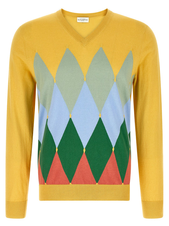 Argyle Sweater Sweaters And Cardigans Yellow