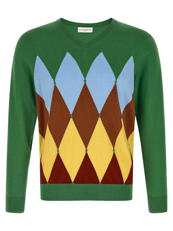 Argyle Sweater Sweaters And Cardigans Green