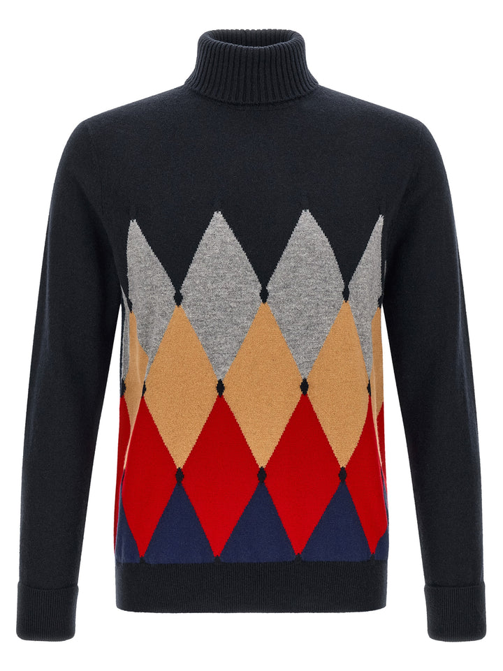 Ballantyne Classic Diamond Sweaters and Cardigans - Blue | d6351db5528c0918bc91579055803aee6b36ce16