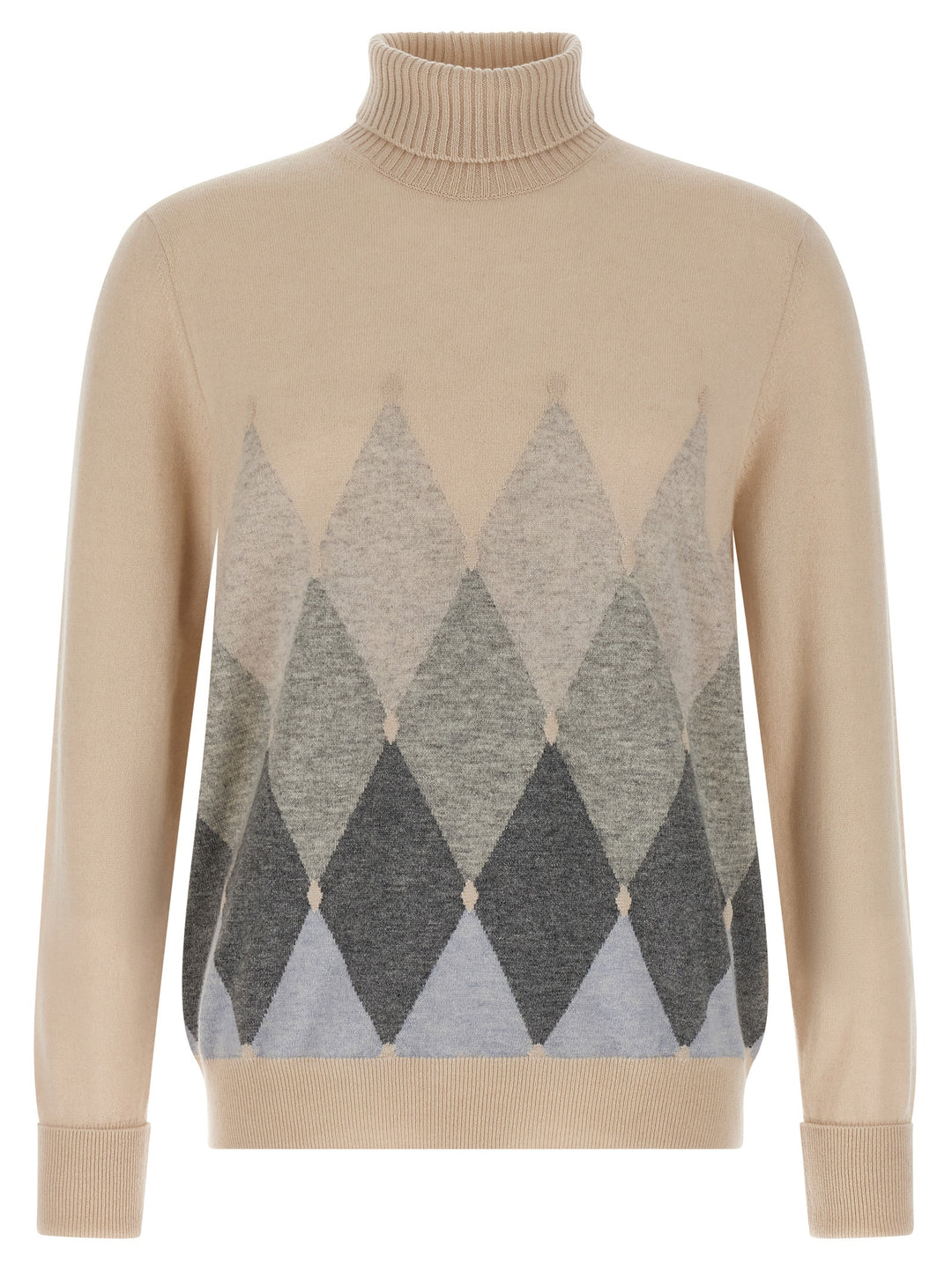 Ballantyne Argyle Turtleneck Sweaters and Cardigans - Beige | b1978a766fcc19e7171e99c5e76dcb96e8651d12