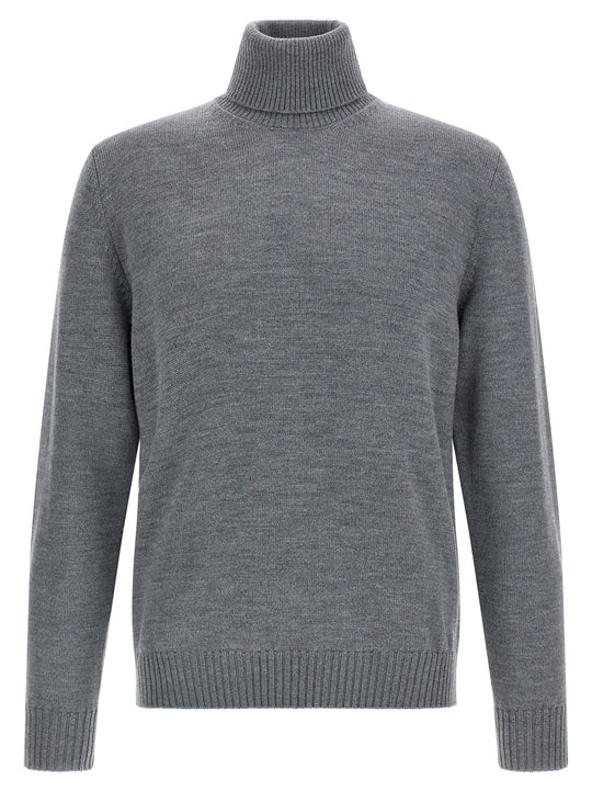 Wool Turtleneck Sweater Sweaters And Cardigans Gray