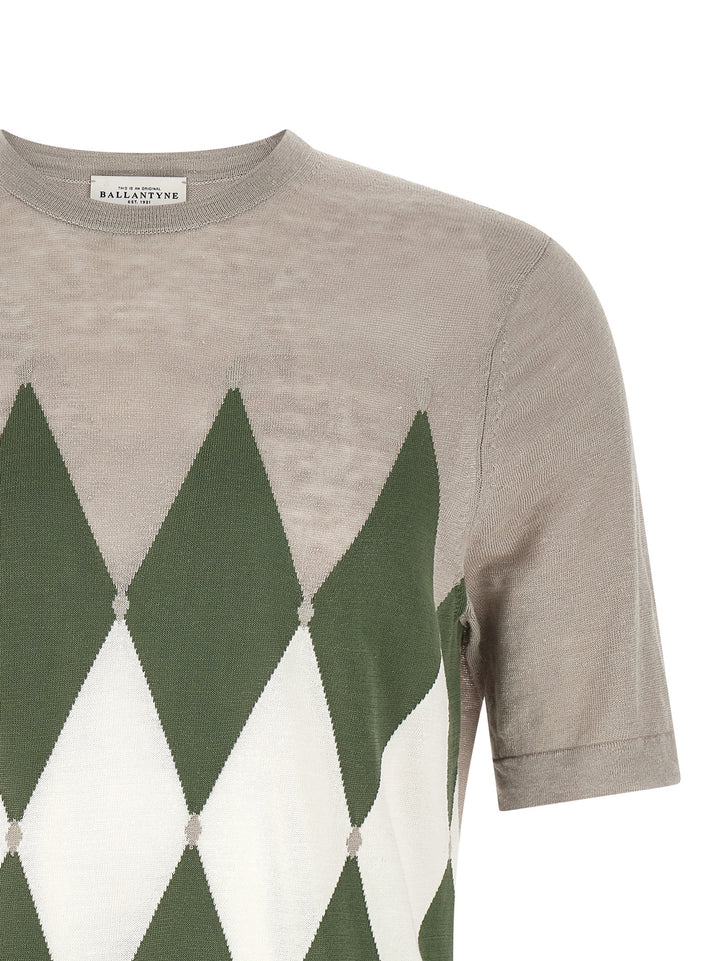 Ballantyne Argyle T-shirt - Gray | cc8b5a1bd8ee7cd51e9eb089c8ed365743251070