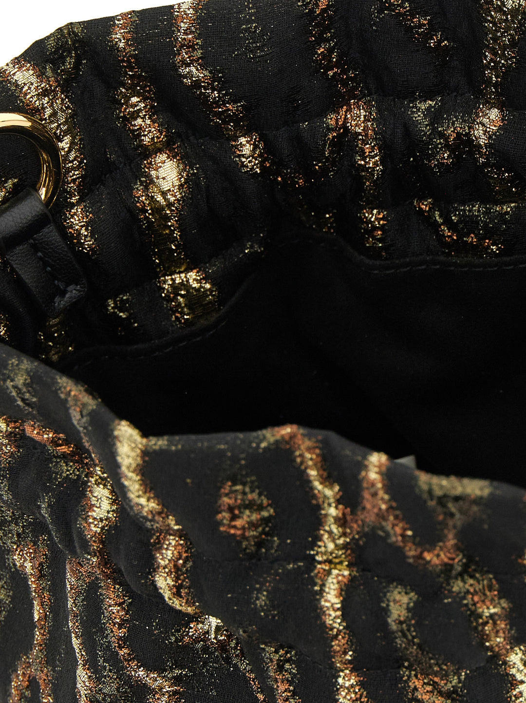 Ganni Metallic Bou Bucket Clutch - Brown | d7339a3cbff7536eb53b30601296e217ed3c3f72