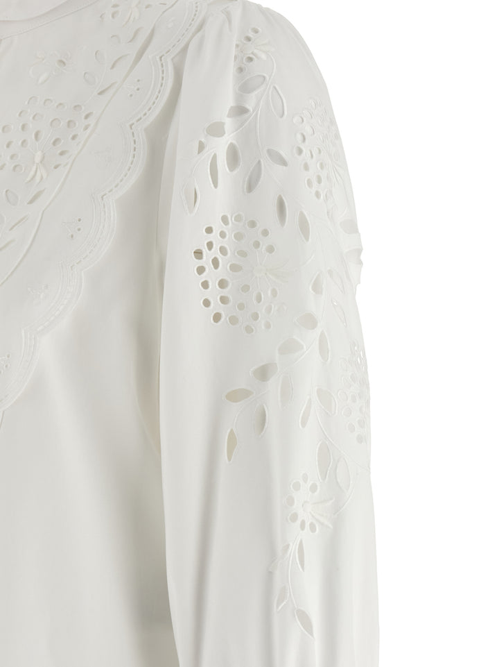 Valentino Garavani Shirt Valentino Garavani Embroidered Sangallo Shirt and Blouse - White | 0aec7244ca8bb98945c787f4c15e96c3861327df