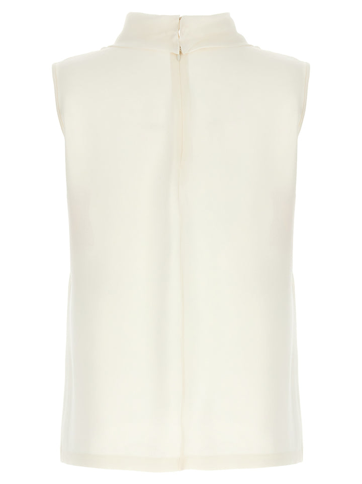 Valentino Garavani Georgette Blouse Shirt, Blouse White