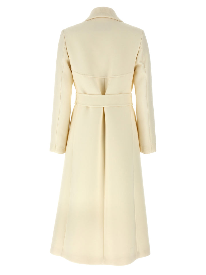 Valentino Garavani Wool Coat Coats, Trench Coats White