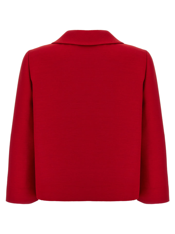 Valentino Garavani Blazer Valentino Garavani Crepe Couture BlazerS - Red | afe7d0612da99ad71ec49406076a7744853c3840