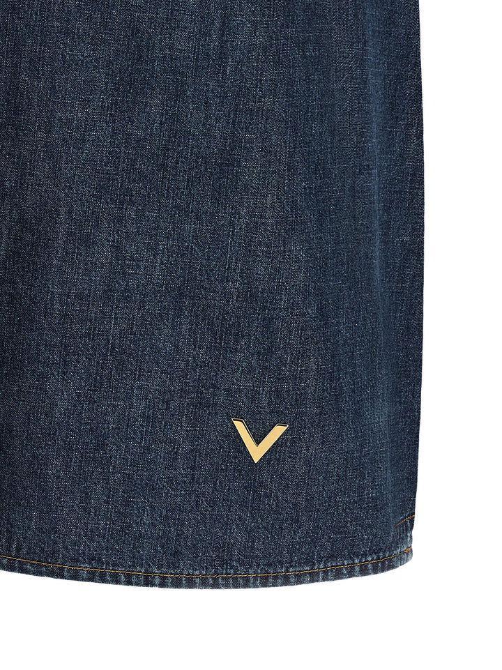 Valentino Garavani Vlogo Dresses - Blue | 39b4d1fe89c18813706ba7ea94270031873ca2c3