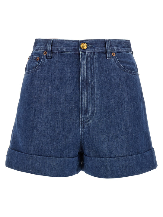Valentino Garavani Denim Shorts Bermuda And Short Blue