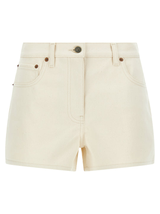 Valentino Garavani Vgold Shorts Bermuda And Short Beige