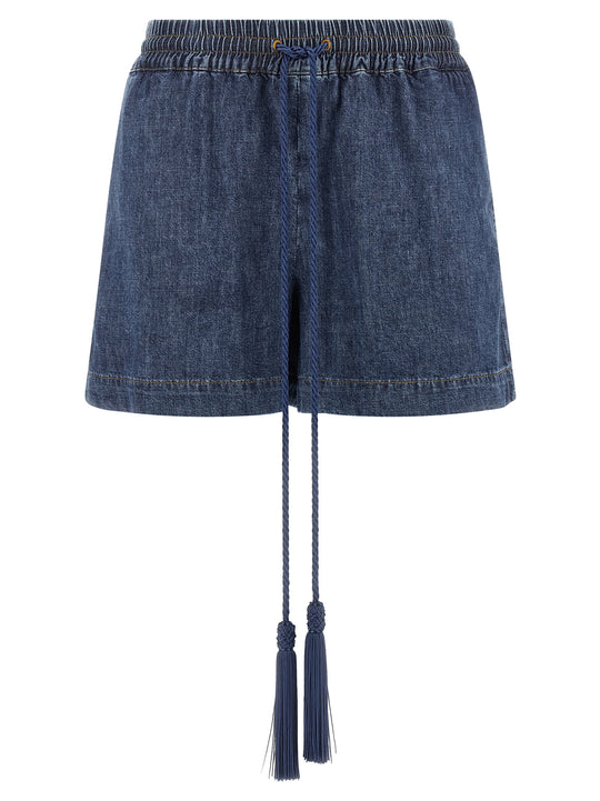 Valentino Garavani Vgold Shorts Bermuda And Short Blue