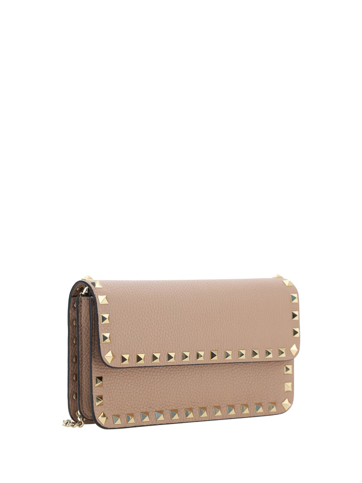 WALLET W/STRAP | ROCKSTUD | VITELLO STAM