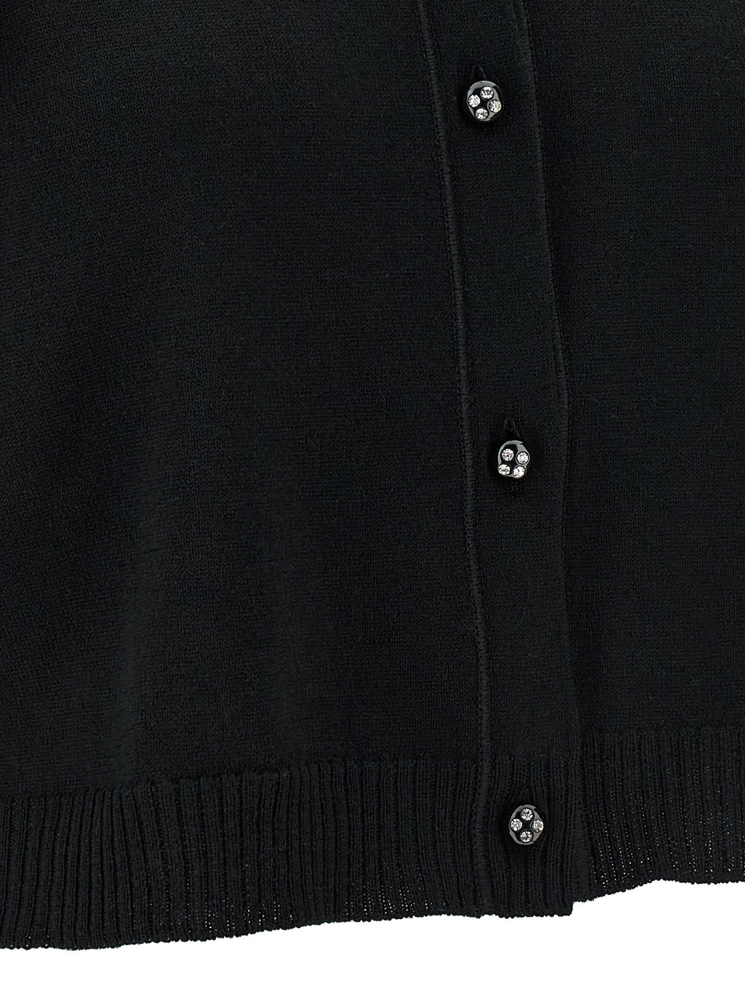 Valentino Garavani Valentino Garavani Feathered Knit Cardigan Sweaters and Cardigans - Black | 197b69f11d33c82a113e126edbe256d17cda9884