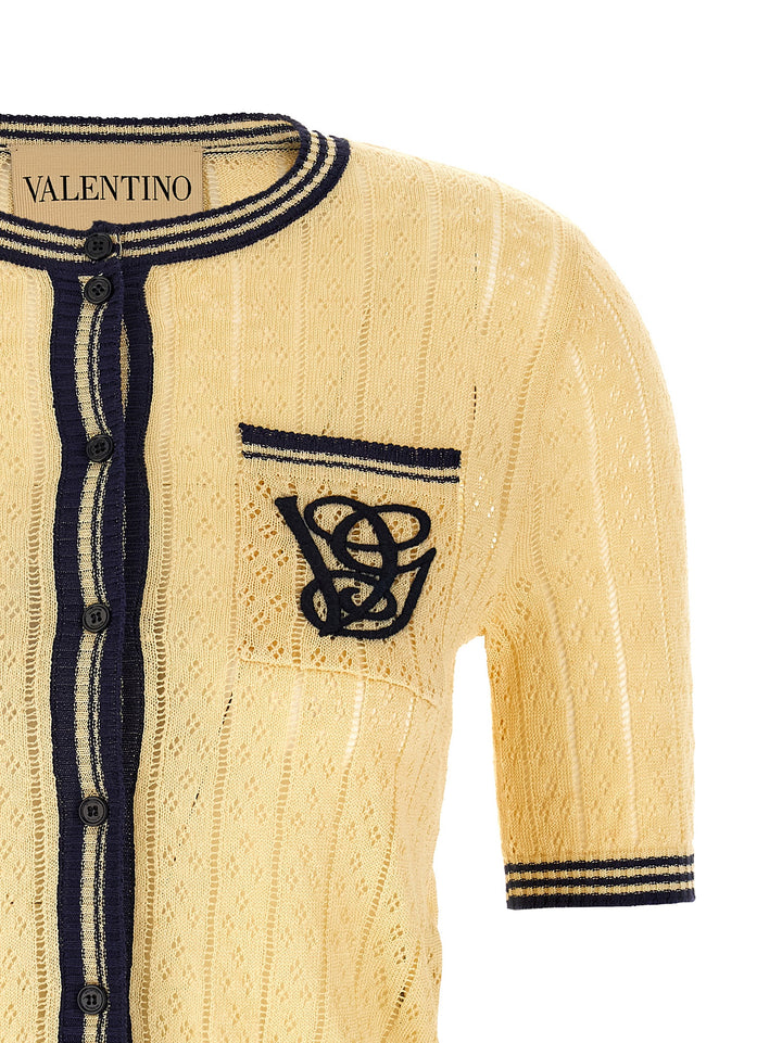 Valentino Garavani Valentino Garavani Vg Embroidery Cardigan Sweaters and Cardigans - Multicolor | 21b440eafef264b1acfcce097a1d60797b15e52c