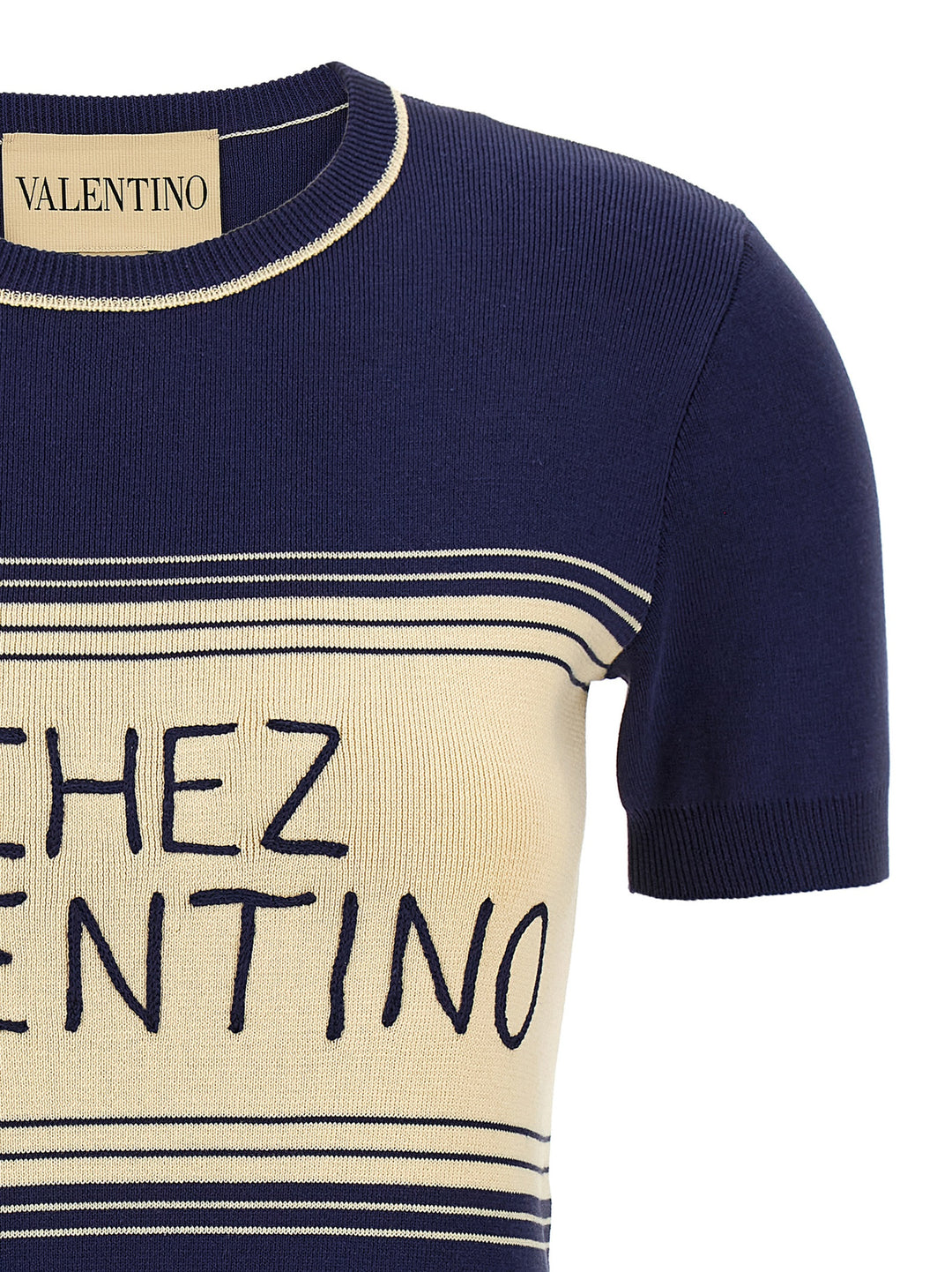 Valentino Garavani Chez Valentino T-shirt - Blue | 3e965c409a14a8a41e58cd5d2b7e1399cbbbdb12