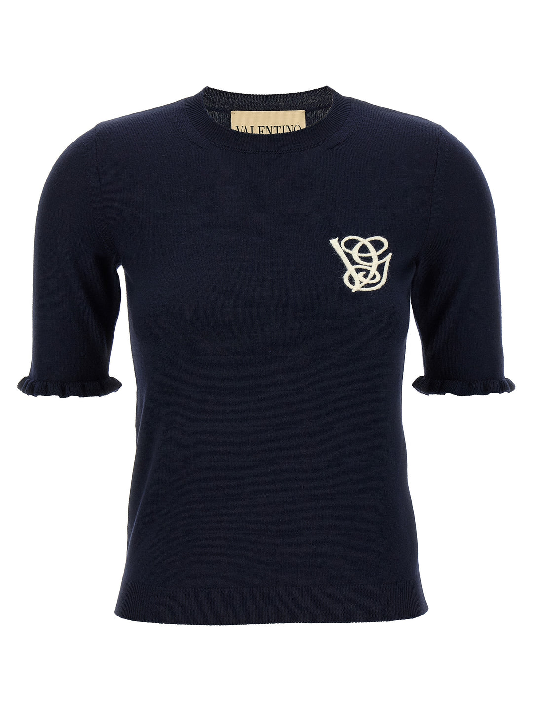 Valentino Garavani Valentino Garavani Vg Embroidery Top Tops - Blue | bbe1018dbd843c4d7b44541435f83a80beadbd00